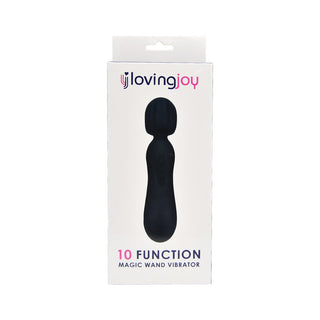 Loving Joy 10 Function Magic Wand Vibrator Black