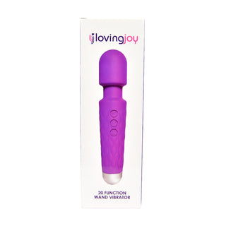 Loving Joy 20 Function Wand Vibrator Purple