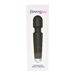 Loving Joy 20 Function Wand Vibrator Black
