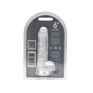 Loving Joy 6 Inch Dildo with Balls Clear