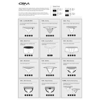 C4M Snap Ergonomic Brief Black Leatherette