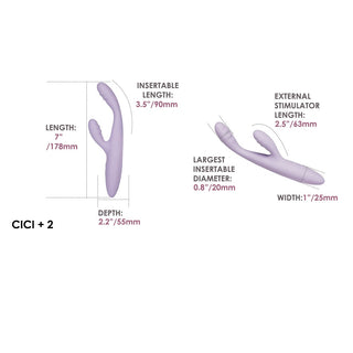 Svakom Cici+ 2 App Controlled Slim Rabbit Vibrator