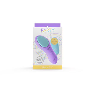 Party Color PANTY Remote Control Vibrator Purple