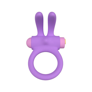 Party Color RINY Remote Control Rabbit Cock Ring Purple